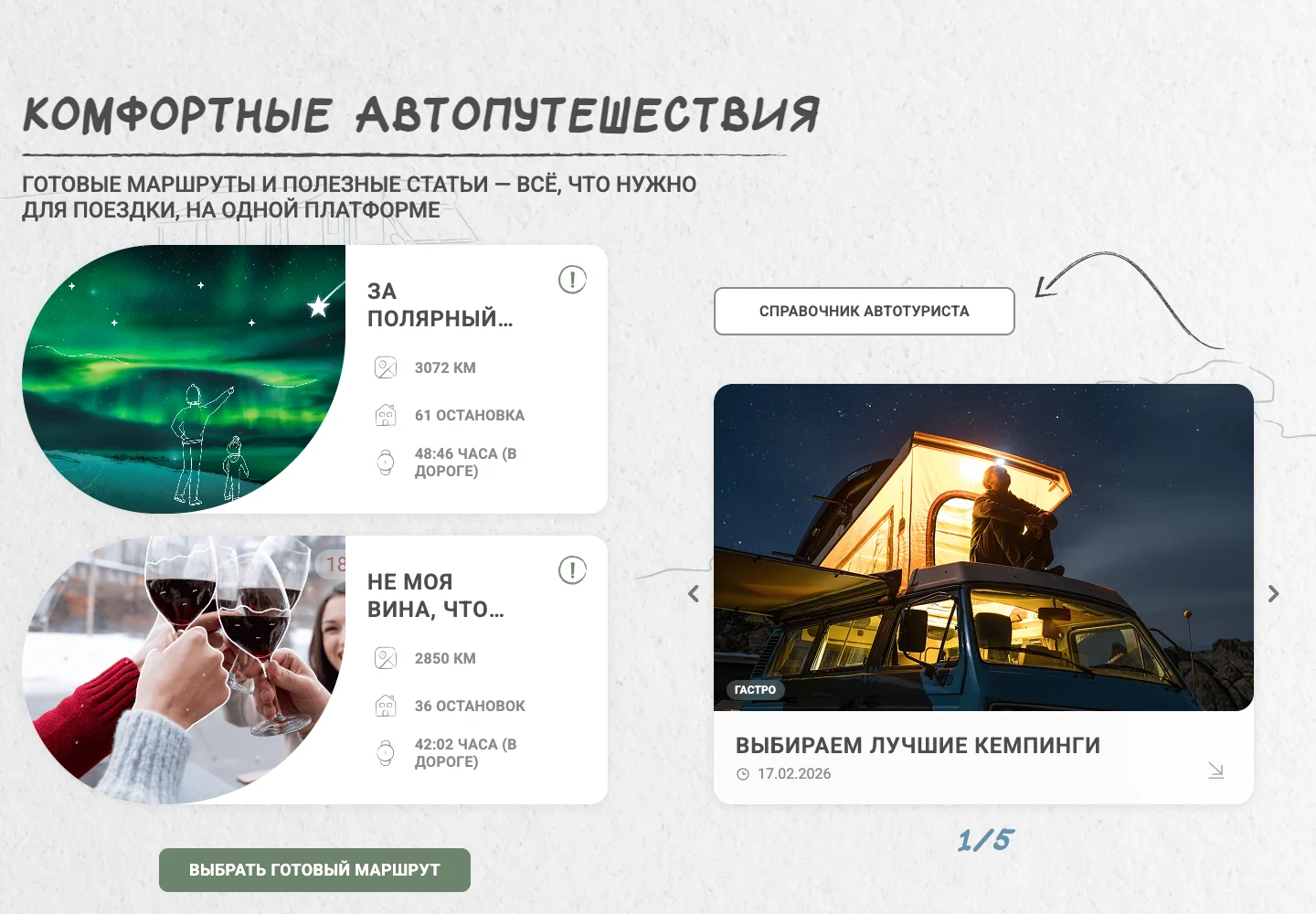 Готовые маршруты и справочник автотуриста на сайте Дом.Кругом